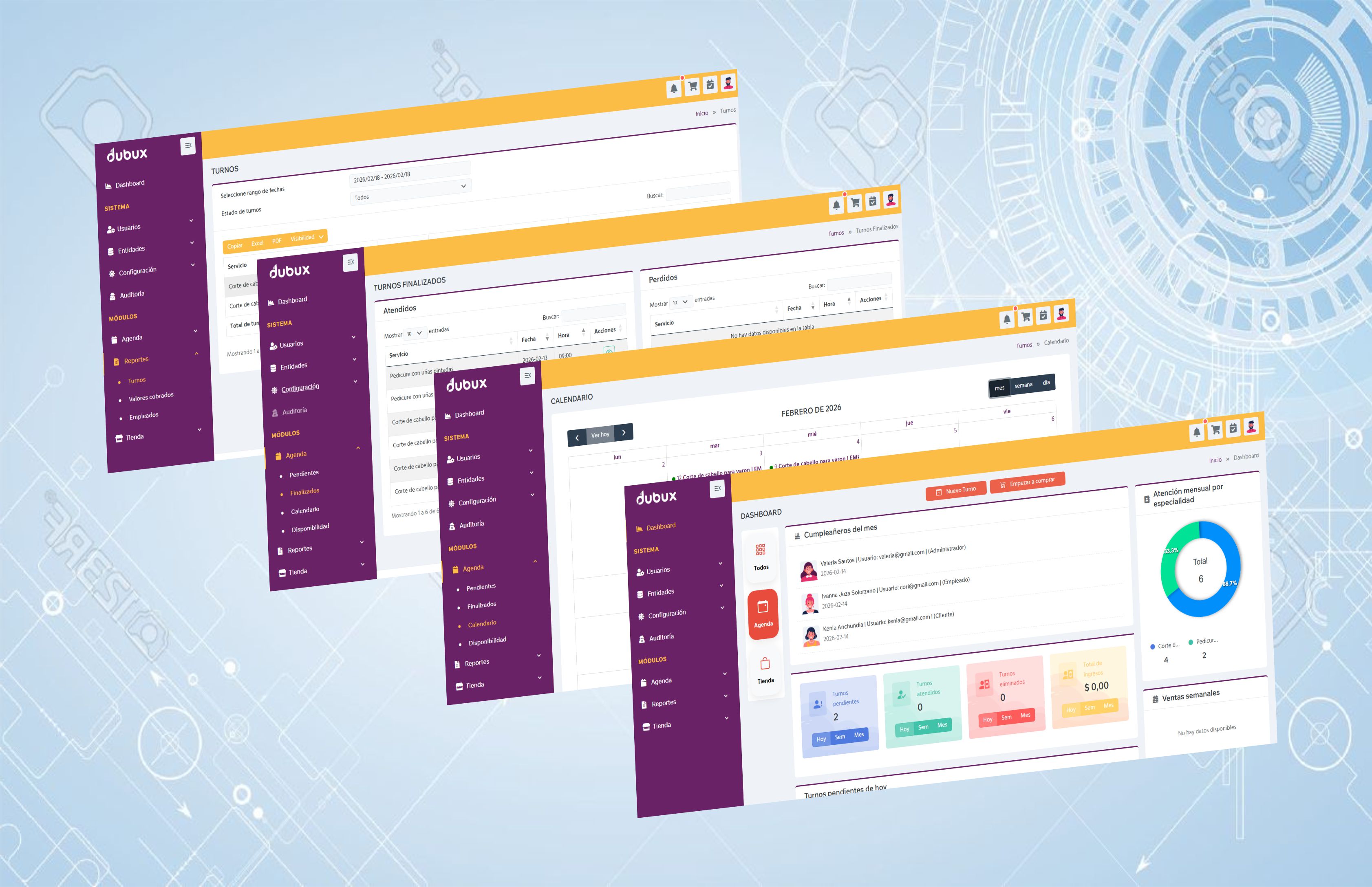 Screenshot principal de Agenda